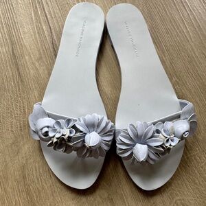 Vlalune handmade Women's White and Grey Sandals